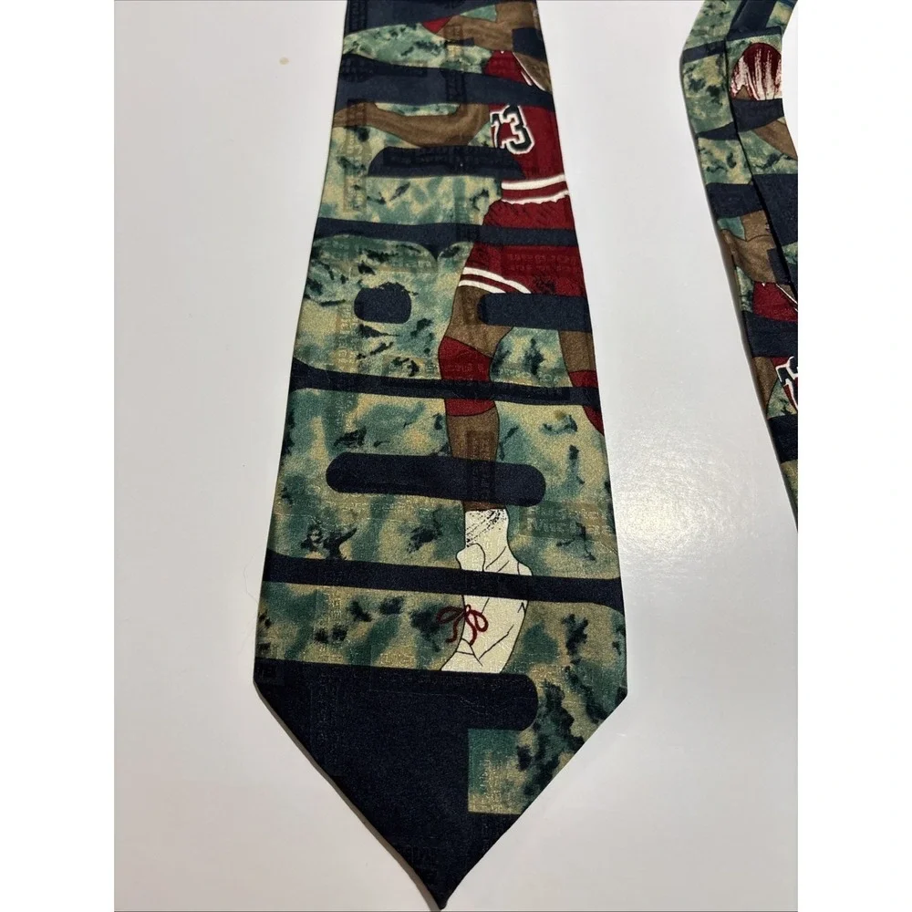 Michael Air Jordan BUGATCHI VOMO For Jordan Silk Tie Chicago Bulls Basketball